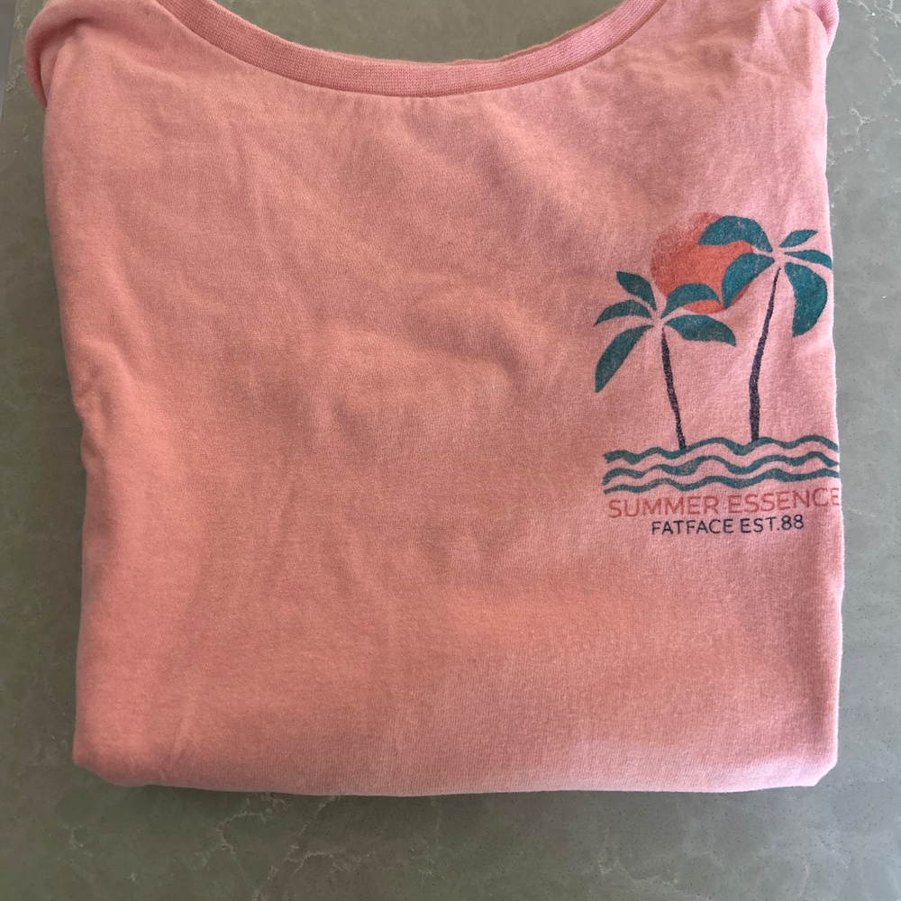 Kids Fat Face Palm Tree mini mee shirt